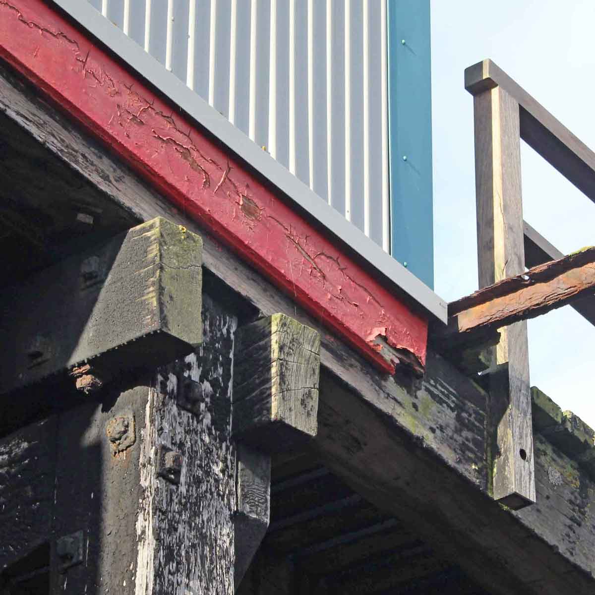 Longhope Lifeboat Museum conservation repairs in marine environment MAAC Studio