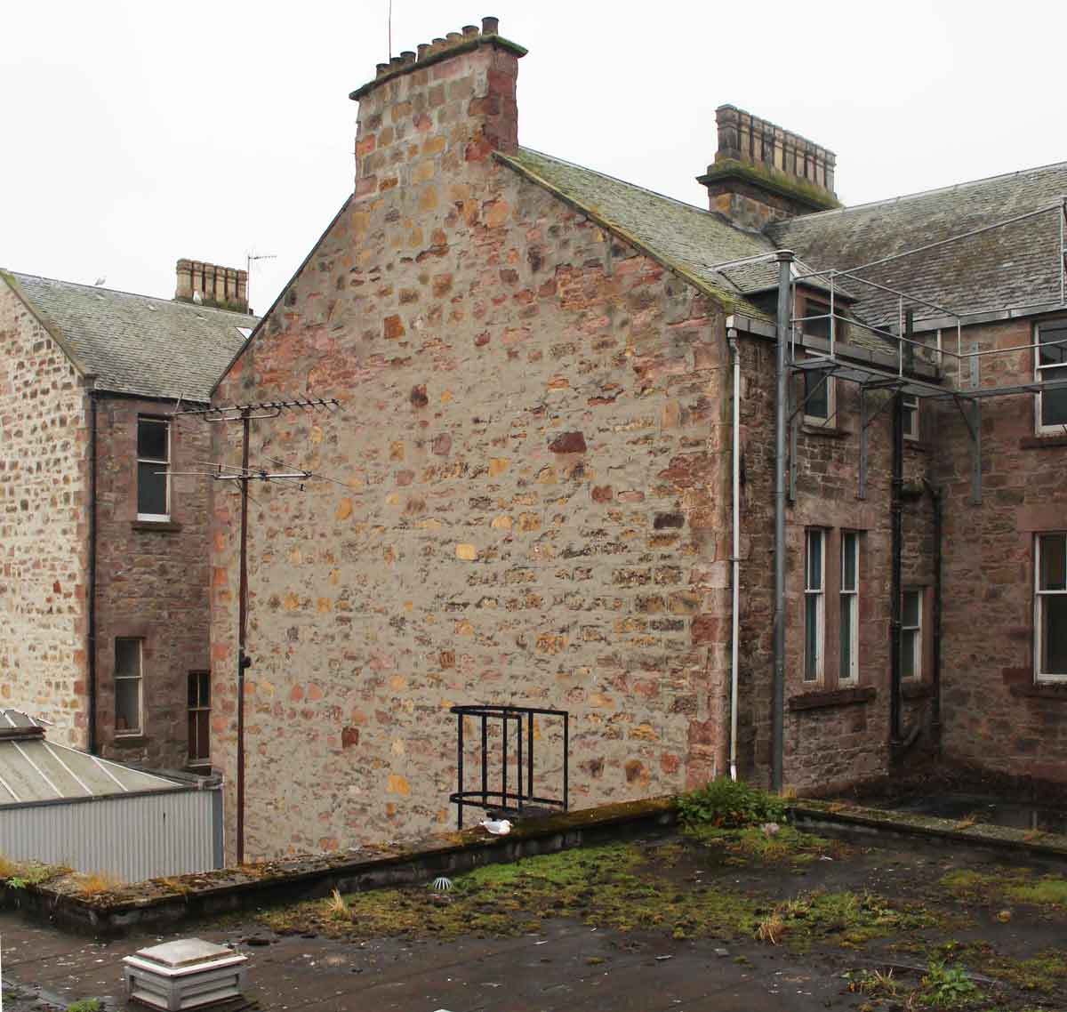 Backland development at 33 Academy Street Inverness creating challenging access issues Backland development at 33 Academy Street Inverness creating challenging access issues