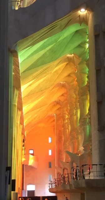 Light within the Sagrada Familia